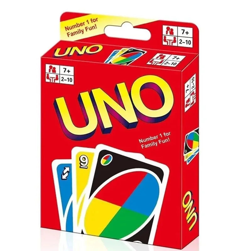 Mattel UNO Super Mario Card Games Family Funny Entertainment Board Game Poker Kids Toys Playing Cards