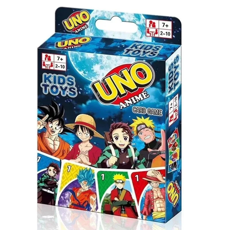 Mattel UNO Super Mario Card Games Family Funny Entertainment Board Game Poker Kids Toys Playing Cards