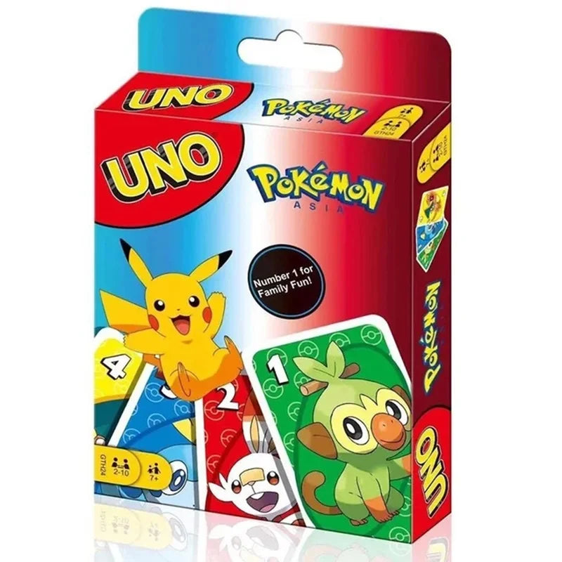 Mattel UNO Super Mario Card Games Family Funny Entertainment Board Game Poker Kids Toys Playing Cards